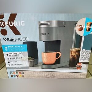 Keurig K-Slim + Iced in Metallic Gray